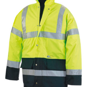Parka Alta Visibilidad. Amarillo/azul marino 320 gr