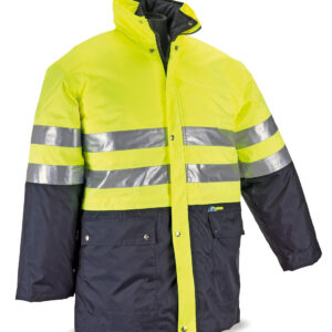 Parka Alta visibilidad. Triple uso amarillo/azul marino 560 gr