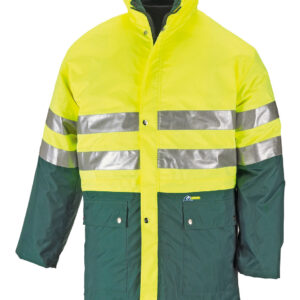 Parka Alta visibilidad. Triple uso amarillo/verde 560 gr